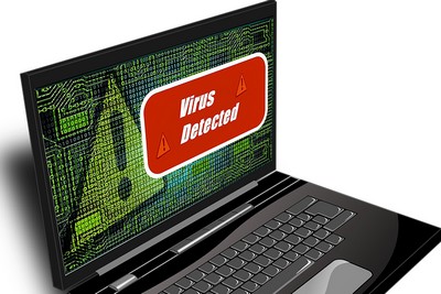 alerte de virus sur ordi portable - Dépannage informatique Cannes